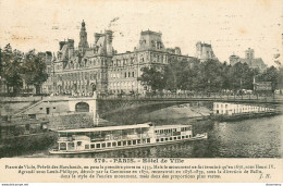 CPA Paris-Hôtel De Ville-Timbre    L1438 - Otros Monumentos