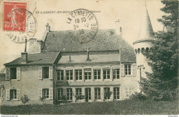 CPA Saint Laurent En Brionnais-Le Château-Timbre    L1439 - Andere & Zonder Classificatie