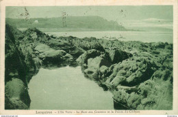 CPA Locquirec-L'ile Verte-La Mare Aux Crevettes Et La Pointe Du Corbeau-Timbre   L1442 - Locquirec