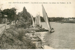 CPA Joinville Le Pont-Les Bords De La Marne-Le Retour Des Voiliers-Timbre     L1445 - Joinville Le Pont