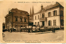 CPA Cholet-L'hôtel De Ville Et Le Théâtre-Timbre     L1445 - Cholet