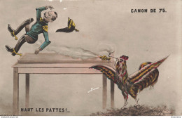 CPA Militaria-Haut Les Pattes!... Canon De 75      L2427 - Humour