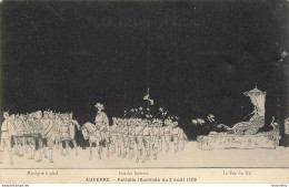 CPA Auxerre-Retraite Illuminée Du 02 Août 1908-Musique à Pied-Gardes Suisses-La Fée Du Nil      L2429 - Auxerre