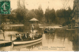 CPA Paris-Buttes Chaumont-Les Bateaux Passeurs-1297-Timbre      L2358 - Autres & Non Classés