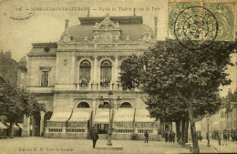 CPA LONS LE SAUNIER LES BAINS (n° 226) - Façade Du Théâtre Et Rue Du Jura - Lons Le Saunier