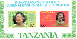 Tanzania Foglietto Queen Elizabeth Mnh - Tansania (1964-...)