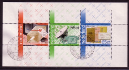 NIEDERLANDE BLOCK 22 GESTEMPELT(USED) 100 JAHRE PTT 1980 POST TELEFON SPARKASSE - Blocks & Sheetlets