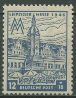 SBZ West-Sachsen 1946 Leipziger Messe Mit WZ Y 163 A Y B Postfrisch Geprüft - Sonstige & Ohne Zuordnung