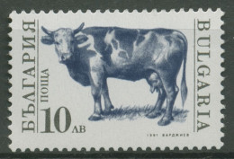 Bulgarien 1991 Haustiere: Kuh 3885 Postfrisch - Nuovi