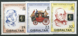 Gibraltar 1990 150 Jahre Briefmarken 598/00 Postfrisch - Gibilterra