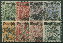 Deutsches Reich Dienstmarken 1920 Württemberg Mit Aufdruck D 57/64 Gestempelt - Service