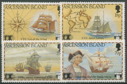 Ascension 1992 Entdeckung Amerikas Christoph Kolumbus Schiffe 578/81 Postfrisch - Ascension (Ile De L')