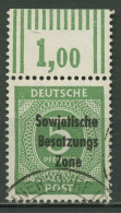 SBZ Allgemeine Ausgabe 1948 Freimarke Walze Oberrand 207 A W OR Gestempelt - Autres & Non Classés