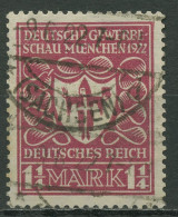 Deutsches Reich 1922 Deutsche Gewerbeschau München 199 A Gestempelt Geprüft - Oblitérés
