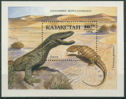 Kasachstan 1994 Reptilien: Wüstenwaran Block 2 Postfrisch (C30260) - Kasachstan