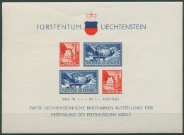 Liechtenstein 1936 Postmuseum Vaduz Block 2 Postfrisch (C92879) - Blocks & Kleinbögen