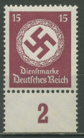 Deutsches Reich Dienst 1934/38 Platte Unterrand D 139 P UR Postfrisch - Officials