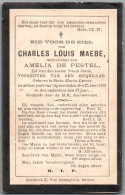 Bidprentje St-Maria-Leerne - Maebe Charles Louis (xxxx-1903) - Devotieprenten
