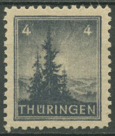 SBZ Thüringen 1945 Freimarke Vollgummierung 93 AX P1 Postfrisch - Other & Unclassified