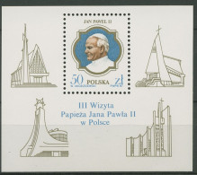 Polen 1987 Papst Johannes Paul II. In Polen Block 103 Postfrisch (C93346) - Blocs & Hojas