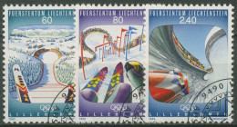 Liechtenstein 1993 Olympia Winterspiele Lillehammer'94 1076/78 Gestempelt - Usados