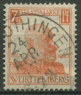 Württemberg Dienstmarken 1916 25 Jahre Regentschaft 242 Gestempelt - Used