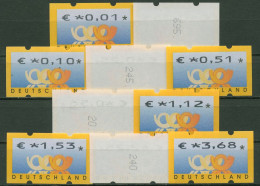 Bund ATM 2002 Versandstellensatz Mit Rollen-Nr. 4.1 VS 1 Nr. Postfrisch - Machine Labels [ATM]