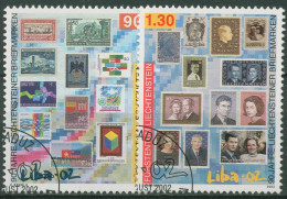 Liechtenstein 2002 Briefmarkenausstellung LIBA Vaduz 1297/98 Gestempelt - Oblitérés