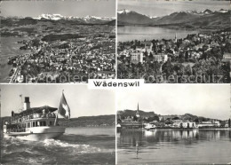 11666084 Waedenswil Panorama Teilansichten Faehrschiff Waedenswil - Autres & Non Classés