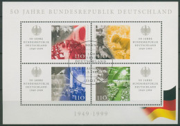 Bund 1999 50 J.Bundesrepublik Deutschland Block 49 ESST Bonn Gestempelt (C98793) - Sonstige & Ohne Zuordnung