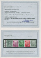 Bund 1960 Heuss Lieg. WZ 5er-Streifen Type I, 179/285 Y I Gestempelt Geprüft - Used Stamps