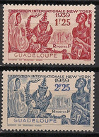 GUADELOUPE - 1939 - N°YT. 140 à 141 - Exposition De New York - Neuf Luxe ** / MNH / Postfrisch - Unused Stamps