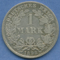 Deutsches Reich 1 Mark Kursmünze 1893 J, J 17 Ss+ (m5815) - 1 Mark