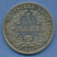 Deutsches Reich 1 Mark Kursmünze 1902 F, J 17 Fast St (m5820) - 1 Mark