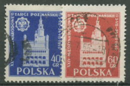 Polen 1955 Messe Posen Rathaus 915/16 Gestempelt - Gebraucht