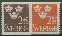 Schweden 1965 Freimarken Drei Kronen 538/39 Postfrisch - Unused Stamps