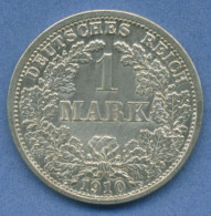 Deutsches Reich 1 Mark Kursmünze 1910 F, J 17 St (m5833) - 1 Mark