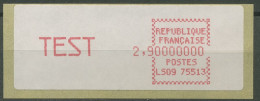 Frankreich ATM 1981 TEST-Druck Automat: LS 09 75513, ATM 3.3 XXI Postfrisch - 1985 Carta « Carrier »