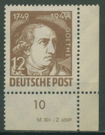 SBZ Allgemeine Ausgabe 1948 Goethe Ecke Mit Druckvermerk 235 DV Postfrisch - Other & Unclassified