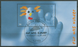 Bund 2002 Für Uns Kinder Zehfigur Block 60 ESST Berlin Gestempelt (C98847) - Altri & Non Classificati