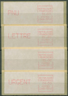Frankreich ATM 1981 Satz 1,60/1,80/2,90/4,50 ATM 3.1.4 Zb ZS3 Postfrisch - 1985 « Carrier » Papier