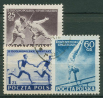 Polen 1954 Spartakiade 861/63 Gestempelt - Oblitérés