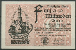 Augsburg 5 Milliarden Mark 1923, Keller 195 A, Kassenfrisch (K1624) - Sonstige & Ohne Zuordnung