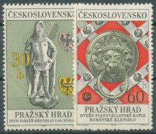 Tschechoslowakei 1968 Prager Burg 1789/90 Postfrisch - Unused Stamps
