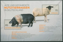 Bund 2016 Nutztierrassen Schwein Schaf Block 81 Postfrisch (C98942) - Altri & Non Classificati