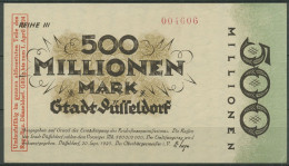 Düsseldorf Stadt 500 Millionen 1923, Keller 1150 Dd, Kassenfrisch (K1642) - Autres & Non Classés