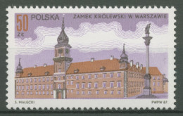 Polen 1987 Bauwerke Königsschloss Warschau 3098 Postfrisch - Nuevos