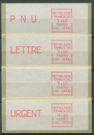 Frankreich ATM 1981 Weiß. Papier 1,60/2,00/3,10/4,90 ATM 3.3.1 Zb ZS4 Postfrisch - 1985 « Carrier » Papier