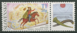 Slowakei 2008 Tag Der Briefmarke Postreiter 595 Zf Postfrisch - Unused Stamps