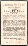 Bidprentje St-Maria-Lierde - De Neve Remi (1879-1948) - Devotion Images
